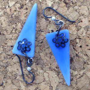 French Periwinkle Earrings