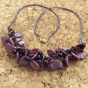 Glistening Rose Necklace