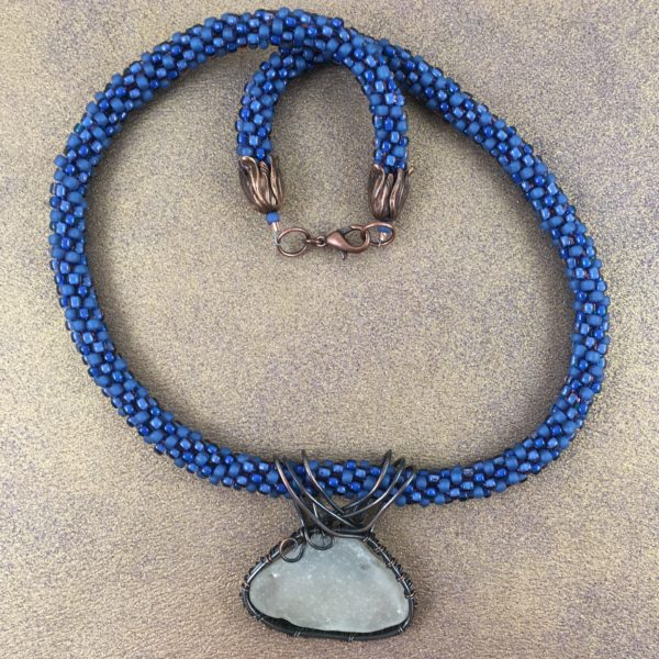 Sea-Washed Glass Pebble Pendant